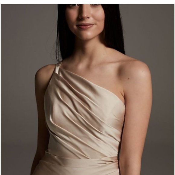 NWT Vera Wang Quartz Bridesmaid Formal Dress Mauve Light Purple - Picture 11 of 14